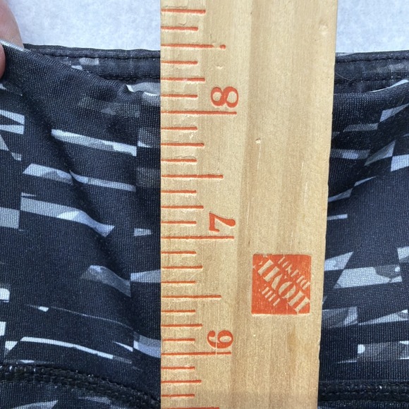 Women Reebok Black Gray Athletic Cropped Compression Leggings Size XS - Picture 5 of 11